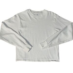 brandy melville white long sleeve shirt